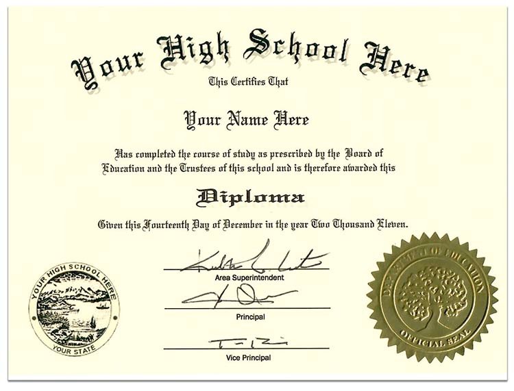 Fake High School Diplomas And Transcripts