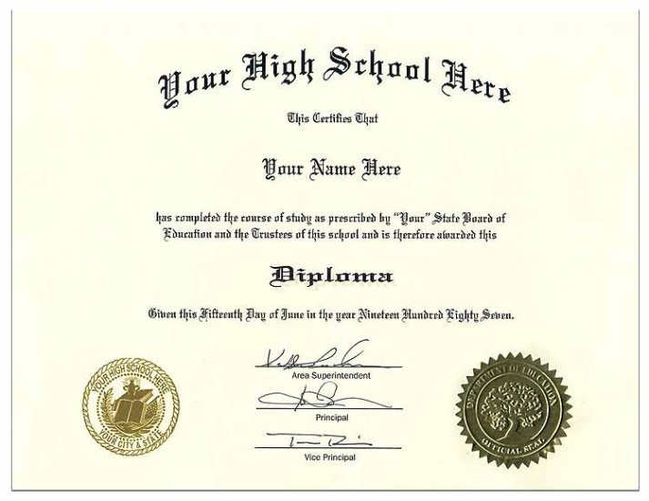(image for) High School Diploma Style 8
