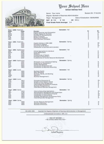 (image for) College Diploma Style 1 - Click Image to Close