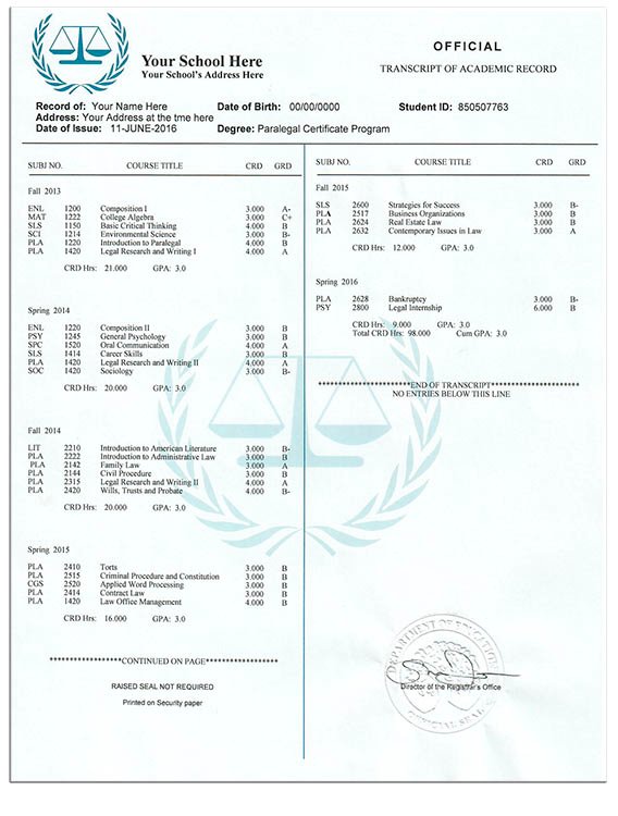 Fake Transcripts - FREE DOWNLOAD
